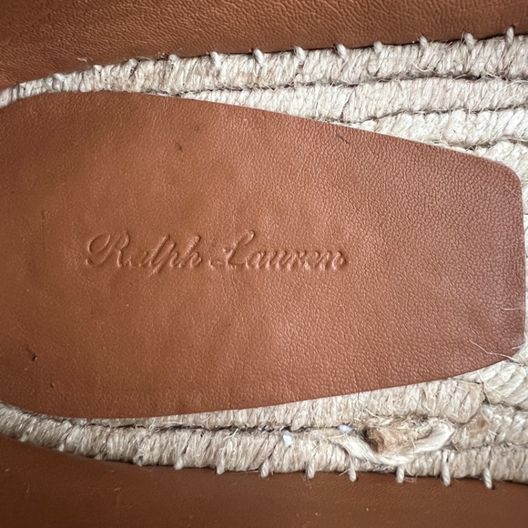Ralph Lauren Purple Label Khaki Bowsworth Espadrilles Sz 9.5